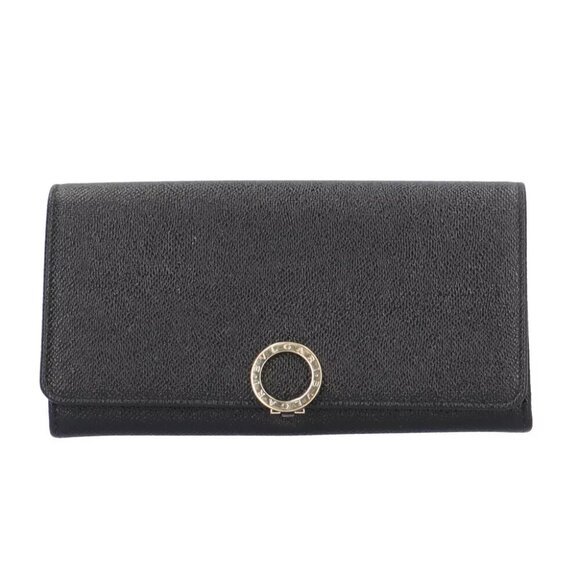 BVLGARI purse leather Bulgari Bulgari Logo clip used - Picture 1 of 8